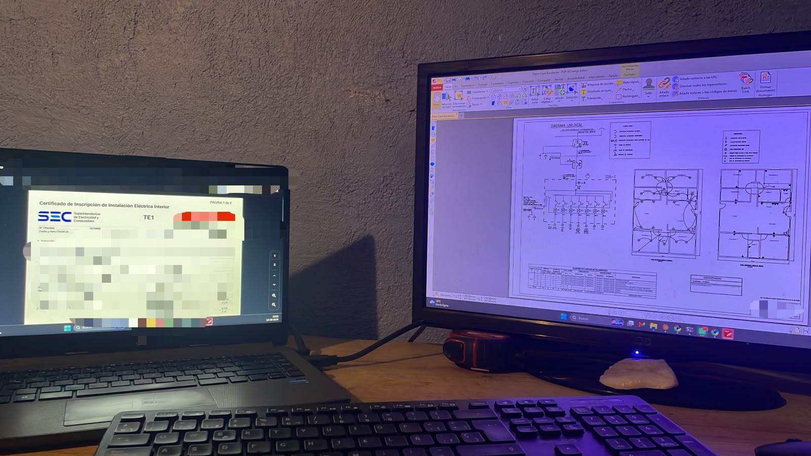Proyecto de Certificación eléctrica TE1 ante la SEC en Santiago en Santiago — foto 1